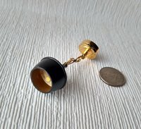 1:12 dollhouse battery operated black pendant light Mid century inspired ceiling light