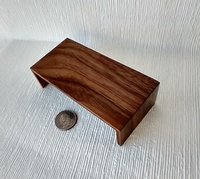 1:12 dollhouse solid walnut low table Japanese style low table Walnut coffee table Minimalist walnut coffee table