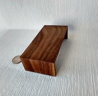 1:12 dollhouse solid walnut low table Japanese style low table Walnut coffee table Minimalist walnut coffee table
