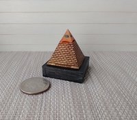 RESERVED Dollhouse miniature Light up Eye of Providence Pyramid Battery operated pyramid light Dollhouse novelty LED light mini home decor