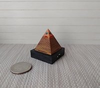 RESERVED Dollhouse miniature Light up Eye of Providence Pyramid Battery operated pyramid light Dollhouse novelty LED light mini home decor