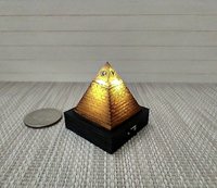 RESERVED Dollhouse miniature Light up Eye of Providence Pyramid Battery operated pyramid light Dollhouse novelty LED light mini home decor