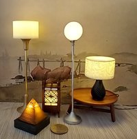 RESERVED 1:12 Dollhouse battery operated globe floor lamp Mid-century styled globe lamp White orb floor lamp