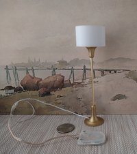 RESERVED 1:12 dollhouse miniature tulip based floor lamp MCM style floor lamp