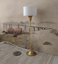 RESERVED 1:12 dollhouse miniature tulip based floor lamp MCM style floor lamp