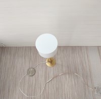 RESERVED 1:12 dollhouse miniature tulip based floor lamp MCM style floor lamp