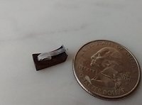 RESERVED 1:12 scale miniature walnut tape dispenser Desktop accessory Stationery item