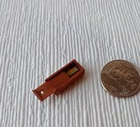 1:12 dollhouse miniature pencil box made from solid cherry wood comes with five pencils