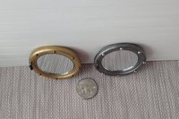 1:12 dollhouse porthole accent mirror Porthole wall mirror Beach cottage accessory Industrial style mirror - gunmetal porthole