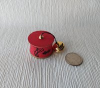 RESERVED 1:12 Dollhouse red lantern pendant light Battery operated Asian themed hanging or pendant light