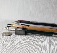 Pen rest or paint brush rest for miniaturists or hobbyists or modellers Current introductory price valid thru 2021 April 30 REF High gloss black