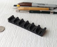 Pen rest or paint brush rest for miniaturists or hobbyists or modellers Current introductory price valid thru 2021 April 30 REF High gloss black