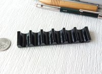 Pen rest or paint brush rest for miniaturists or hobbyists or modellers Current introductory price valid thru 2021 April 30 REF High gloss black