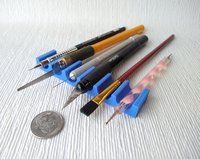 Pen rest or paint brush rest for miniaturists or hobbyists or modellers Current introductory price valid thru 2021 April 30 REF blue