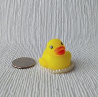 Charity sale item Battery operated yellow rubber duck lamp LED light Rubber duckie lamp for kids room 1:12 or play scale for you to decide