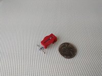 1:12 Dollhouse miniature vise Faux cast iron bench vise Drill press vise Woodworking vise for mini garage workshop REF Red