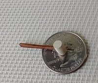 1:12 Dollhouse miniature mallet for mini DIYer or garage workshop REF Dark wood stained handle