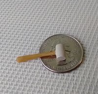 1:12 Dollhouse miniature mallet for mini DIYer or garage workshop REF Light wood stained handle