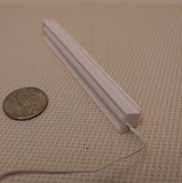 1:12 Dollhouse shop ceiling light Battery operated workshop light with extra long wires