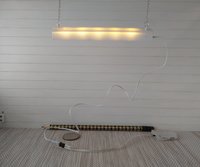 1:12 Dollhouse shop ceiling light Battery operated workshop light with extra long wires