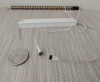 1:12 Dollhouse shop ceiling light Battery operated workshop light with extra long wires