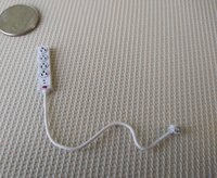 1:12 dollhouse miniature power strip Four-outlet power strip two USB ports Price is PER unit REF white