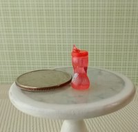 1:12 Dollhouse miniature sippy cup with yellow lid REF pink