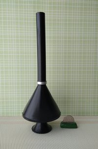 1:12 Dollhouse miniature Mid century modern fireplace MCM Black fireplace inspired by Malm fireplace Retro fireplace