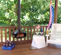 1:12 Dollhouse miniature hanging modern fireplace with battery operated flickering insert REF Black