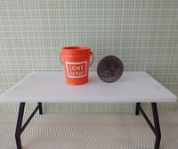 1:12 Dollhouse miniature all-purpose bucket equivalent to home center 5-gallon plastic bucket REF Orange Lone Depot