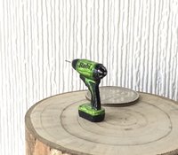 1:12 dollhouse power drill Miniature electric drill with faux rechargeable battery base and genuine micro drill bit