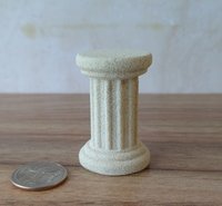 1:12 Dollhouse garden pedestal with fine stone texture REF Fluted
