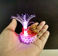 1:12 scale lighted fountain of love with slow color changing LED Battery operated miniature Valentine's light or table lamp for kids room