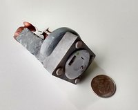 1:12 Dollhouse miniature lighted fountain in stone finish Battery lighted mini fountain for dollhouse garden or patio No external wires Pet not included