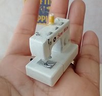 1:12 scale dollhouse miniature light up sewing machine with power cord, foot pedal + 1 spool NON-working