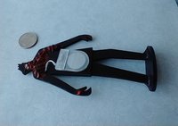 1:12 Dollhouse Halloween decor Zombie silhouette with light up red eyes Battery operated dollhouse Halloween lawn decor Jar lantern NOT included