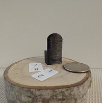 1:12 dollhouse miniature perpetual calendar Shuffle calendar in black holder box Table top calendar Desk calendar in modern settings PRICE is for EACH set