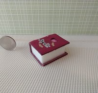 Mini leather bound book of love spells Battery lighted Halloween spell book Halloween decor REF Light burgundy