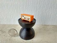 1:12 scale dollhouse retro radio Mid-century style radio MCM accessory REF Orange case