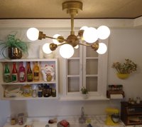 mid-century mini chandelier