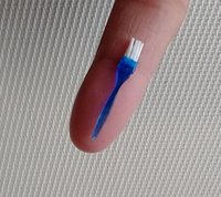 1:12 Dollhouse BBQ basting brush Faux silicone basting brush for kitchen or grilling REF Blue handle white bristles PRICE is for EACH