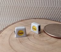 1:12 Dollhouse miniature tape measure for mini DIYer or garage workshop REF White Price is for EACH