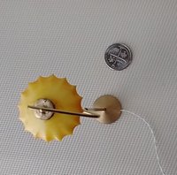 1:12 scale dollhouse mid-century style  cocoon floor lamp Inspired by a vintage Scandinavian design of the 50s Battery operated MCM lamp with external wires REF Curved post