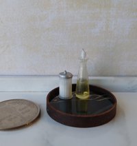 1:12 Dollhouse cooking oil dispenser Olive oil dispenser with black cap PRICE is for EACH