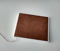 1:12 scale dollhouse light box painting or battery powered light and shadows painting REF White frame + ceiling fan