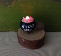 1:12 scale dollhouse battery operated cauldron light with morphing colors Witch's brew cauldron light Mini Halloween decor PRICE is for ONE unit