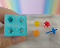 1:12 Dollhouse miniature popsicle mold set or ice pop mold  REF Cone-shaped