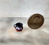 1:12 Dollhouse miniature cauldron mug or soup bowl Halloween mug REF Purple Boo PRICE is for ONE