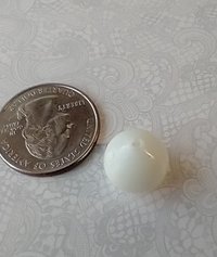 1:12 miniature white spherical vase for mini home decor
