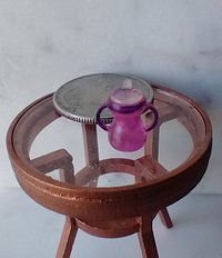 1:12 Dollhouse miniature sippy cup with easy grip handles REF Purple